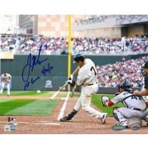 Joe Mauer Autographed Picture   Inscribed Opening Day 16x20 Ironclad 