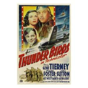 Thunder Birds, Clockwise from Left Gene Tierney, Preston Foster, John 