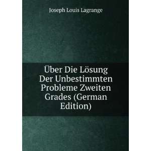   Grades (German Edition) Joseph Louis Lagrange  Books