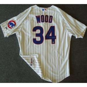  Kerry Wood Signed Uniform   04 Game Used Home Sports 