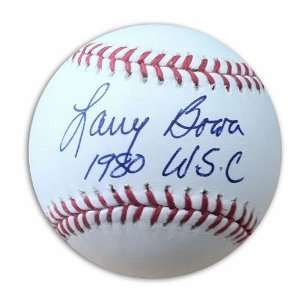 Larry Bowa Autographed Mlb Baseball Inscribed 1980 Wsc
