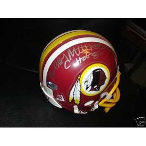 Bobby Mitchell & Larry Brown Autographed Washington Redskins mini 