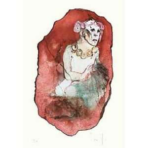  Red Face by Leonor Fini, 13x18