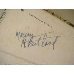 Mcpartland, Marian LP Signed Autograph At The Hickory House Jazz