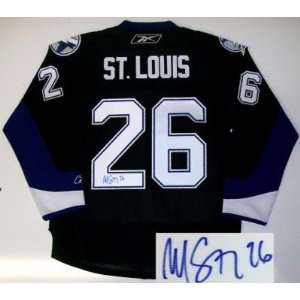  Autographed Martin St. Louis Jersey   Home Sports 