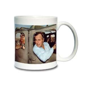 Norman Schwarzkopf and President Bush, Persian Gulf War 1990, Coffee 