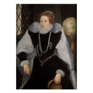 The Sieve Portrait of Queen Elizabeth I Giclee Poster Print by Quentin 