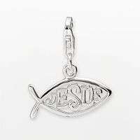 Charms Sterling Silver Jesus Fish Charm