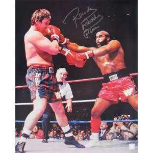  Rowdy Roddy Piper   Boxing Mr. T   Autographed 16x20 