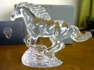 Waterford Crystal RUNNING HORSE Sculpture Figurine NEW  