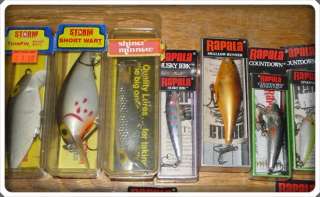 Large Fishing Lure Lot RAPALA and STORM Over 25 Lures Fat+Shad Raps 