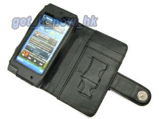 Book Type Flip Pouch Real Genuine Leather Case Cover for Nokia N8 