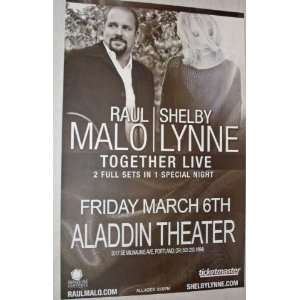 Raul Malo and Shelby Lynne Poster   Concert Flyer   Together Live