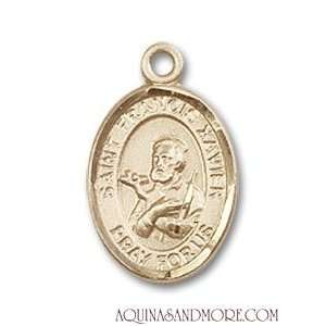  St. Francis Xavier Small 14kt Gold Medal Jewelry