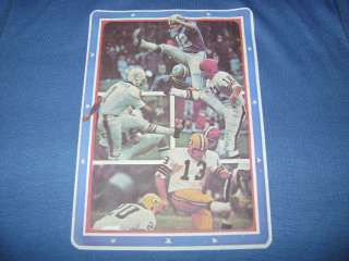 vintage NFL FOOTBALL FIELD GOAL PUNT IRON ON t shirt YL  