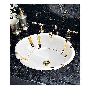 St Thomas Creations Sinks 1002 000 84 Gold Bold Hand Painted Antigua 