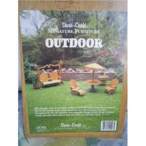  Wooden Outdoor/ Patio Doll House Furniture by DuraCraft 