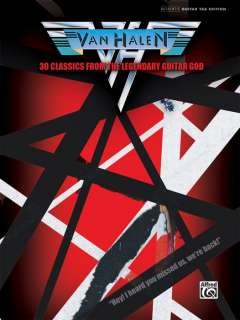 Alfred Van Halen 30 Classics Guitar God Guitar Tab Book  