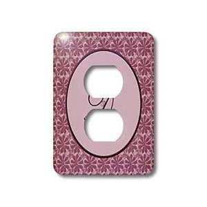   floral pattern all in rose pink monotones   Light Switch Covers   2