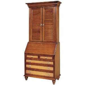  Bahama Breeze 4 Drawer Secretary w/ Laptop Pigeonholes by 