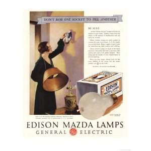  Edison Mazda Lamps General Electric Appliances, USA, 1920 