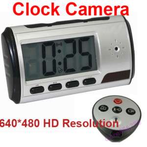 Motion Detector DVR Spy Clock Hidden Cam Video Recorder  