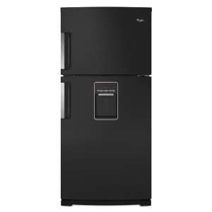   Freezer Refrigerator with Exterior Water Dispenser   Black: Appliances