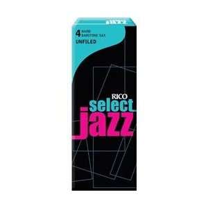  Rico Select Jazz Unfiled Baritone Saxophone Reeds Strength 