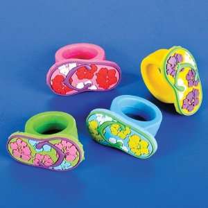 1 Assorted Flip Flop Rubber Ring Case Pack 48: Everything 