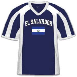 El Salvador Soccer Country Flag Sport T Shirt Tee  