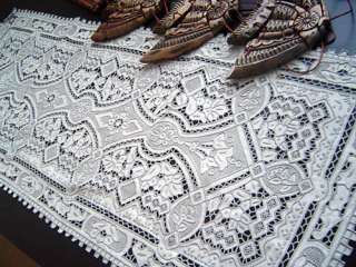 Unique Hand Bobbin Lace butterfly Tray Cloth/placemat  
