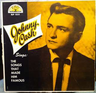 johnny cash sings label sun records format 33 rpm 12 lp mono country 