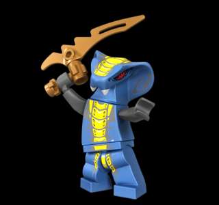 LEGO Ninjago New Slithraa minifigure w/ Golden Blade From 9446 Destiny 