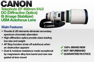 Canon Telephoto EF 400mm f/4.0 DO IS USM Autofocus Lens  