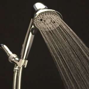   Boosting And Clog Preventing Handheld Showerhead.