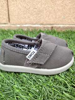 Tiny Toms Ash Canvas Unisex New In Box Size T2 T11 Msrp $55  