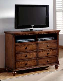   Mission Colonial Brown TV Stand Media Center Living Room Furniture