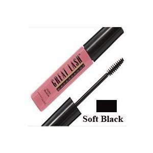   Maybelline Mascara 115 Soft Black Waterproof Great Lash Straight Brush