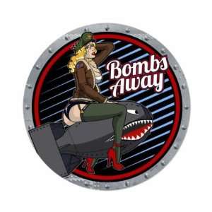  Bombs Away Military Pinup Girl Vintage Metal Sign Army 
