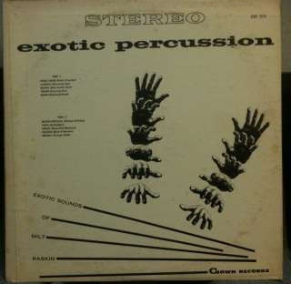 EXOTIC PERCUSSION exotic sounds of milt raskin LP VG+  