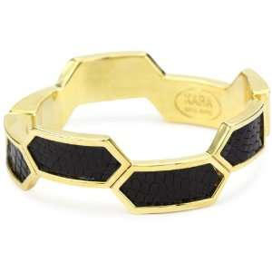  KARA by Kara Ross Classic Hexagon Section Cuff Bracelet 