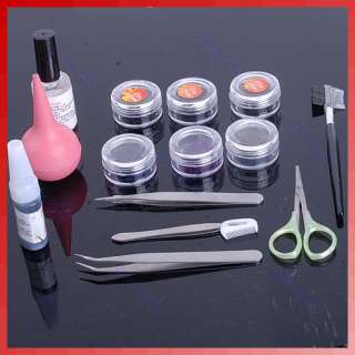 Pro False Eyelash Extension Makeup Kit set with Case  