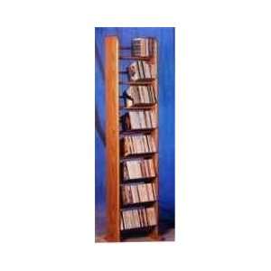   Wood Shed Solid Oak Dowel Space Saver CD Rack TWS 804: Home & Kitchen
