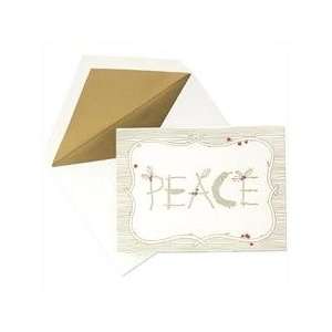   Martha Stewart Letterpress Peace Holiday Cards Arts, Crafts & Sewing