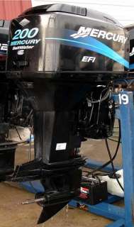   HP EFI 2 STROKE OUTBOARD MOTOR 25 SHAFT BOAT ENGINE 506 HOURS!  