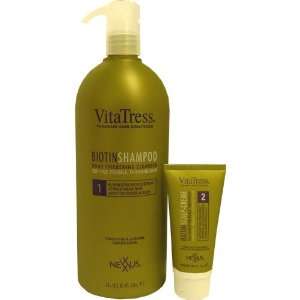  Nexxus Vitatress Biotin Shampoo 33.8oz w/ Scalp Cream 2 