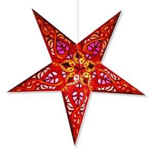  Celtic Red Paper Star Lamp, Star Lantern Star Light