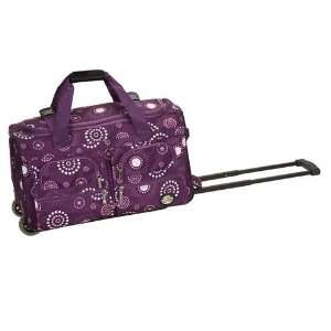 : Fox Luggage PRD322 PURPLE PEARL 22 in. Rolling Duffle Bag Rockland 