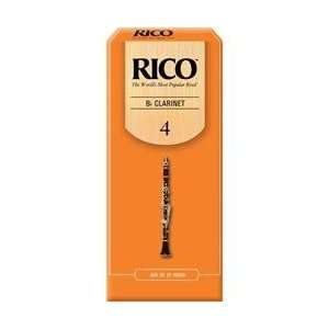    Rico Bb Clarinet Reeds Strength 4 Box Of 25 