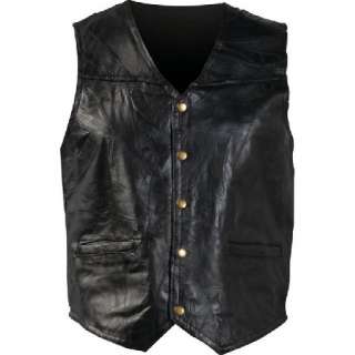 Mens/Womens Leather Motorcycle VEST/Jacket XL  